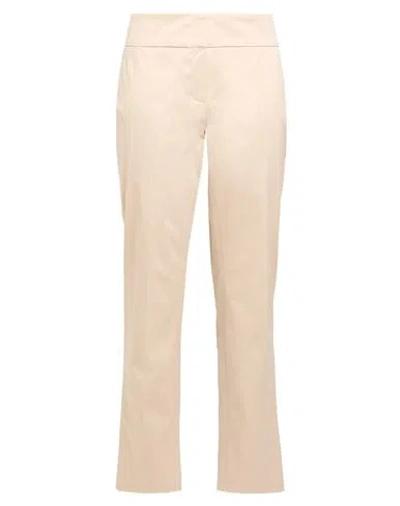 L'autre Chose L' Autre Chose Woman Pants Beige Size 8 Cotton, Elastane In Neutral