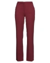 L'autre Chose L' Autre Chose Woman Pants Burgundy Size 10 Acetate, Viscose In Red