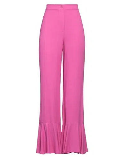 L'autre Chose L' Autre Chose Woman Pants Magenta Size 4 Acetate, Viscose