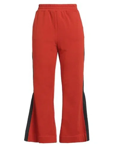 L'autre Chose L' Autre Chose Woman Pants Rust Size M Cotton, Polyester In Red