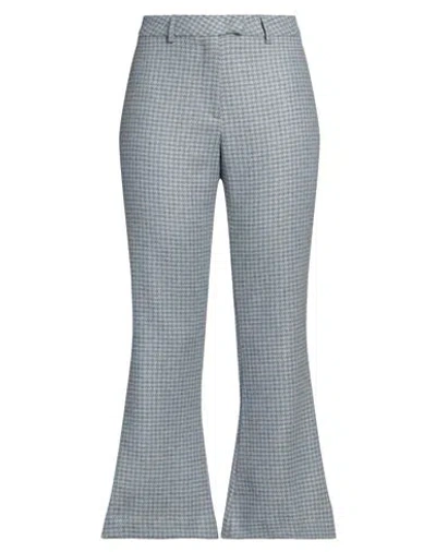 L'autre Chose L' Autre Chose Woman Pants Sky Blue Size 8 Wool, Polyester, Polyamide