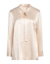 L'autre Chose L' Autre Chose Woman Shirt Beige Size 10 Silk In Sand