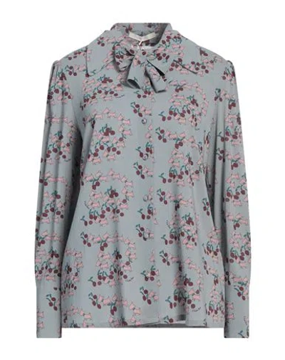 L'autre Chose L' Autre Chose Woman Shirt Grey Size 8 Viscose, Elastane In Gray