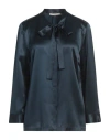 L'autre Chose L' Autre Chose Woman Shirt Midnight Blue Size 10 Silk