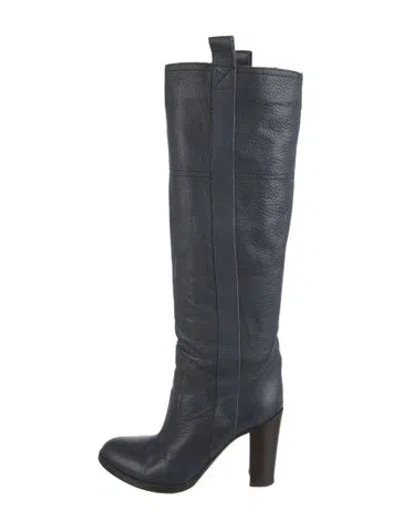 Pre-owned L'autre Chose Leather Boots In Blue