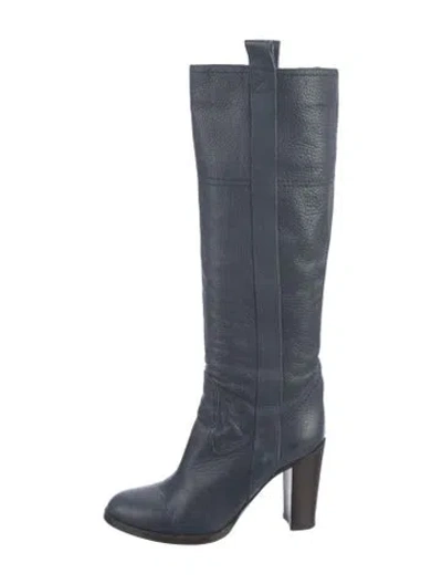Pre-owned L'autre Chose Leather Boots In Blue