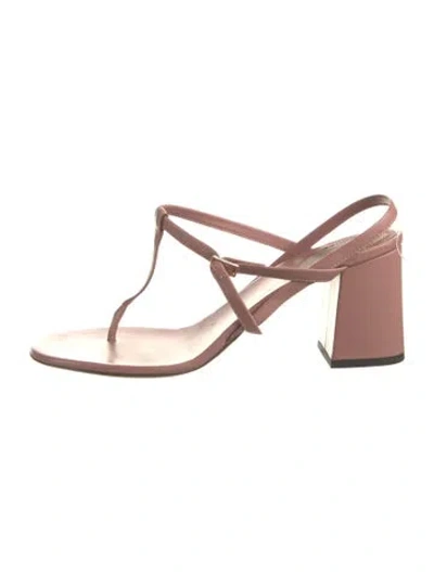 Pre-owned L'autre Chose Leather Sandals In Pink