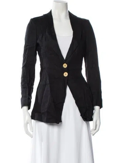 Pre-owned L'autre Chose Linen Blazer In Gray