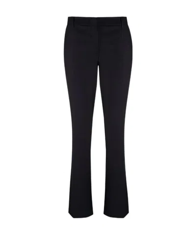 L'autre Chose Mid-rise Cropped Trousers In Black