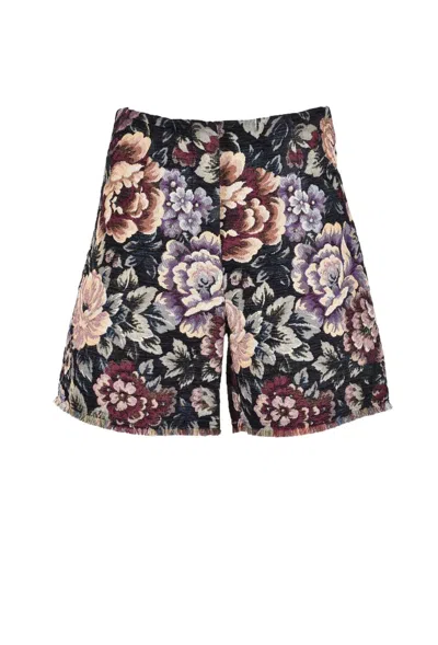 L'autre Chose Multicolor Textured Shorts