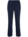 L'autre Chose L'autrechose Cropped Tailored Trousers In Navy Blue