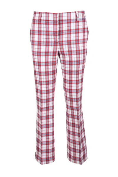 L'autre Chose Plaid Trousers With Classic Fit In Multi