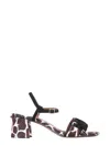 L'autre Chose Animal Print Haircalf Sandals
