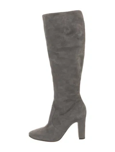 Pre-owned L'autre Chose Suede Boots In Gray