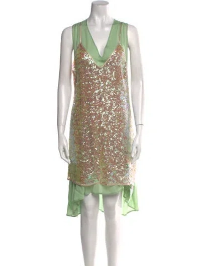 Pre-owned L'autre Chose V-neck Knee-length Dress