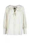 L'autre Chose White Cotton Blouse In White