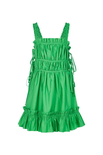 Lavaand Women's The Isabel Cotton Mini Dress In Island Green