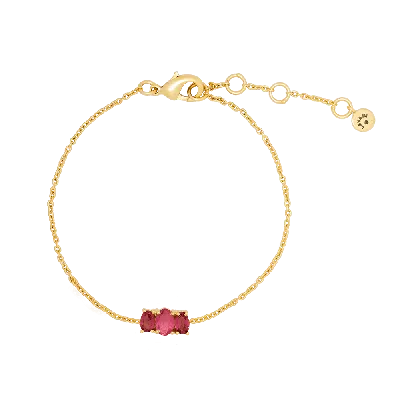 Lavani Jewels Pink Ios Bracelet In Gold