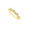 Lavani Jewels Women's Blue / Gold Birthstone Ring December Blue Goldplated Topaz In Multi