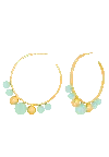 Lavani Jewels Women's Blue / Gold Elara Aquamarine Earrings In Gold