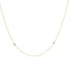 Lavani Jewels Women's Blue / Gold Sagittarius Goldplated Birthstone Chain