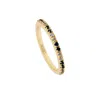 Lavani Jewels Women's Blue Goldplated Diya Ring In Gold