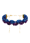 Lavani Jewels Women's Blue / Purple Purple And Blue Vibrant Deyá Choker In Gold