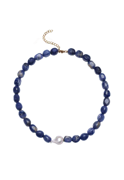 Lavani Jewels Women's Blue / White Blue Necklace Nereida In Multi