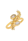 Lavani Jewels Women's Cassara White Ring In Gold
