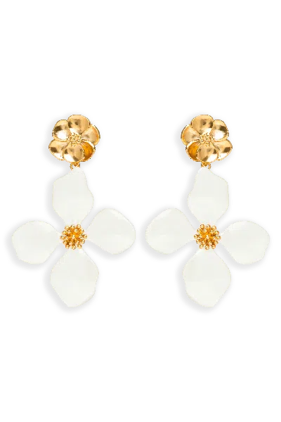 Lavani Jewels Women's Cassia White Earrings