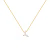 Lavani Jewels Women's Denali Flower Leaf Necklace In Gold