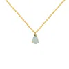 Lavani Jewels Women's Gold / Blue Aquamarina Pride Mini Necklace In Multi