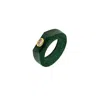 Lavani Jewels Women's Gold / Green Green Aventurine Blackberry Ring Small Size In Green