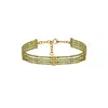 Lavani Jewels Women's Gold / Green Liliana Green Choker In Green