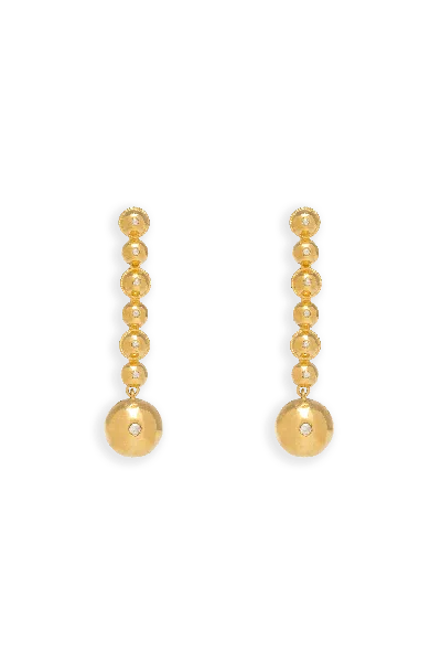 Lavani Jewels Women's Gold Hibiscus Earrings