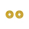 Lavani Jewels Women's Gold Miami Round Earrings In Gold