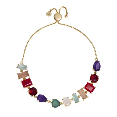 Lavani Jewels Women's Gold Multicolored Portobello Bracelet