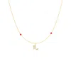 Lavani Jewels Women's Gold / Pink / Purple Zodiac Horoscope Sign Scorpio Symbol Necklace Gold