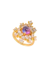 Lavani Jewels Women's Gold / Purple Altaira Purple Ring In Gold