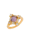 Lavani Jewels Women's Gold / Purple Polaris Purple Ring In Gold