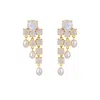 Lavani Jewels Women's White Adoration Pearl Earrings – Bridal Edition In Burgundy