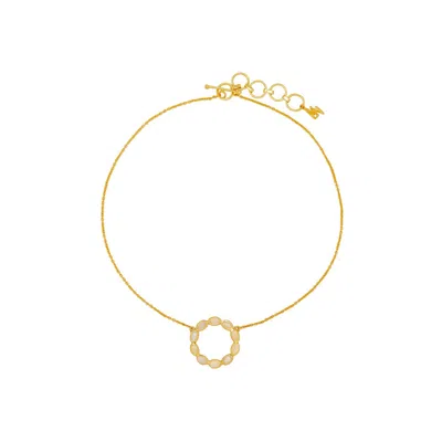 Lavani Jewels Women's Gold / White Moonstone Karma Choker