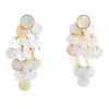 Lavani Jewels Women's Gold / White White Mother Of Pearl Earrings Maldives In Gold