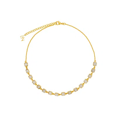 Lavani Jewels Women's Gold / White White Niagara Choker