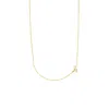 Lavani Jewels Women's Gold / White Zircon "z" Initial Necklace In Gold
