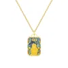 Lavani Jewels Women's Goldplated "the Strength" Tarot Card Necklace In Multi