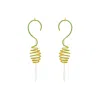 Lavani Jewels Women's Green / Gold Green La Meditation Earrings