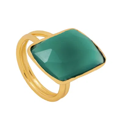 Lavani Jewels Women's Green / Gold Green Stardust Ring