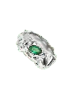 Lavani Jewels Women's Green / Silver Judy Green Silver Ring In Multi