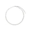 Lavani Jewels Women's Grey / White Riviere Victoire Silver Necklace In Multi